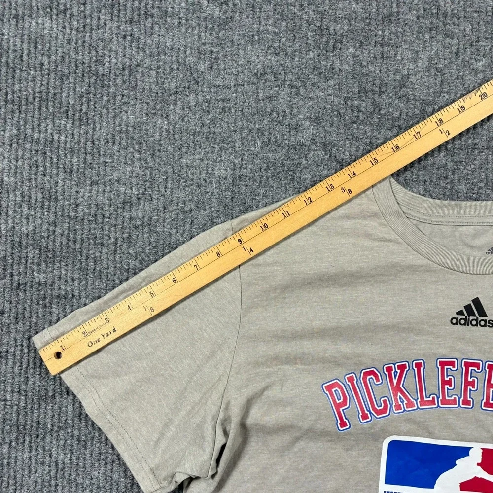Adidas Picklefest XII Performance T-Shirt Mens Size 2XL Gray Pickleball Event - Picture 6 of 9